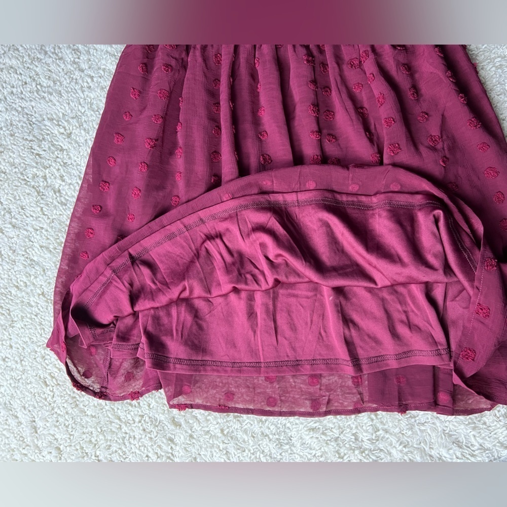 Women’s Large Jodifl Elegant Burgundy Dress NWT - Picture 5 of 8